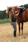 girl with Icelandic horse
