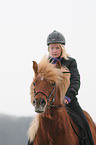 riding an Icelandic horse