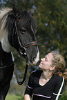 woman with Icelandic horse