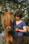 woman with Icelandic horse