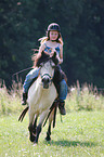 girl and Icelandic horse