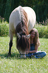 girl and Icelandic horse