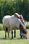 girl and Icelandic horse
