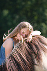 girl and Icelandic horse