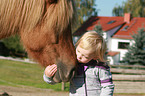 girl and Icelandic horse