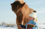 girl and Icelandic horse