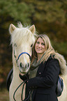 woman with Icelandic horse