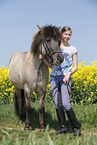 girl with Icelandic Horse