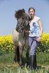 girl with Icelandic Horse