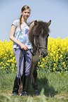 girl with Icelandic Horse