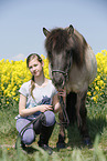 girl with Icelandic Horse