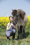 girl with Icelandic Horse