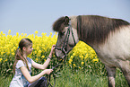 girl with Icelandic Horse