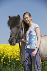 girl with Icelandic Horse