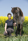 girl with Icelandic Horse