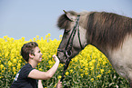 girl with Icelandic Horse
