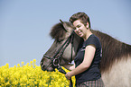 girl with Icelandic Horse
