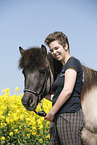 girl with Icelandic Horse