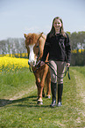 girl with Icelandic Horse