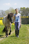 girl with Icelandic Horse