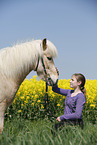 girl with Icelandic Horse