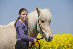 girl with Icelandic Horse