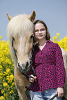 girl with Icelandic Horse