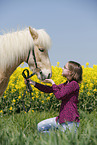 girl with Icelandic Horse