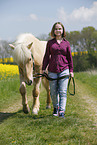 girl with Icelandic Horse