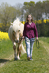girl with Icelandic Horse
