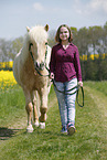 girl with Icelandic Horse