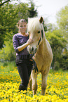 girl with Icelandic Horse