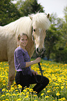 girl with Icelandic Horse