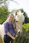 girl with Icelandic Horse