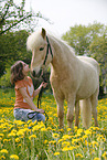 girl with Icelandic Horse