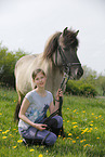 girl with Icelandic Horse