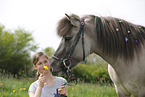 girl with Icelandic Horse
