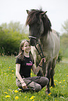 girl with Icelandic Horse