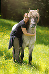 woman and Icelandic horse