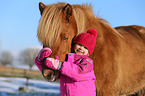 girl and Icelandic horse