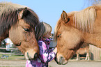 girl and Icelandic horse
