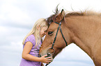 girl and Icelandic Horse
