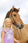 girl and Icelandic Horse