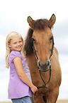girl and Icelandic Horse