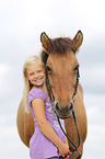 girl and Icelandic Horse