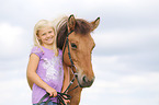 girl and Icelandic Horse