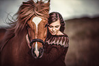woman and Pony