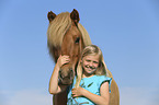 Icelandic Horse with girl