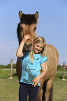 Icelandic Horse with girl