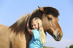 Icelandic Horse with girl